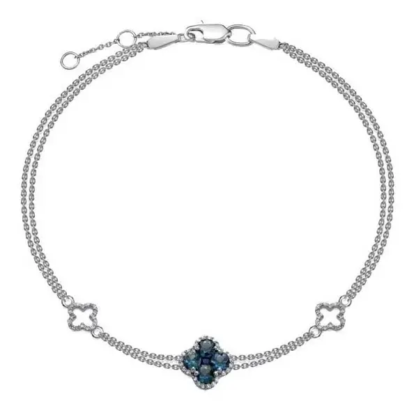 Браслет декоративный из белого золота