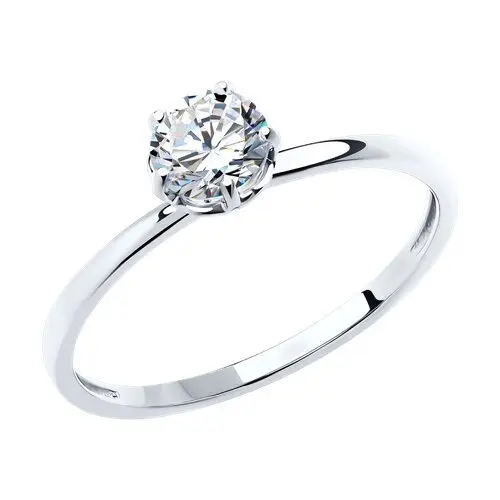 Кольцо декоративное из белого золота