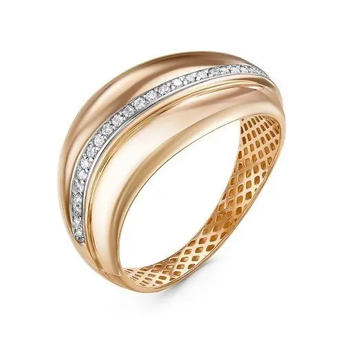 Кольцо декоративное из красного золота