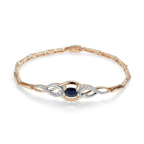 Браслет декоративный из красного золота