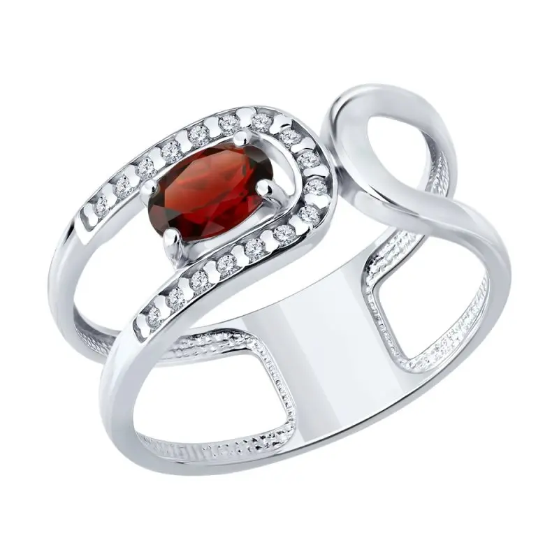 Кольцо декоративное из серебра