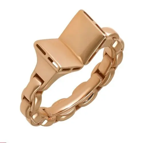 Кольцо декоративное из красного золота