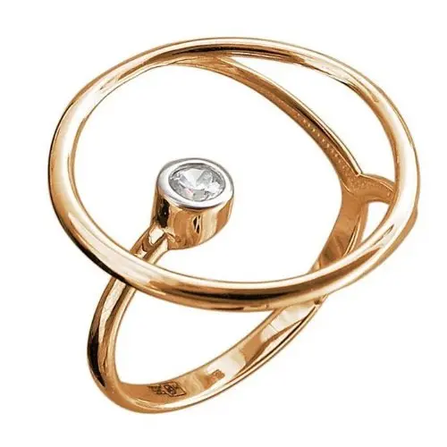 Кольцо декоративное из красного золота