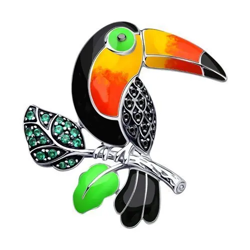 Брошь из серебра