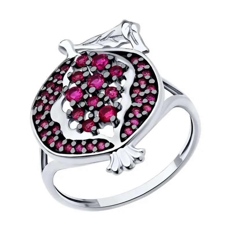 Кольцо декоративное из серебра