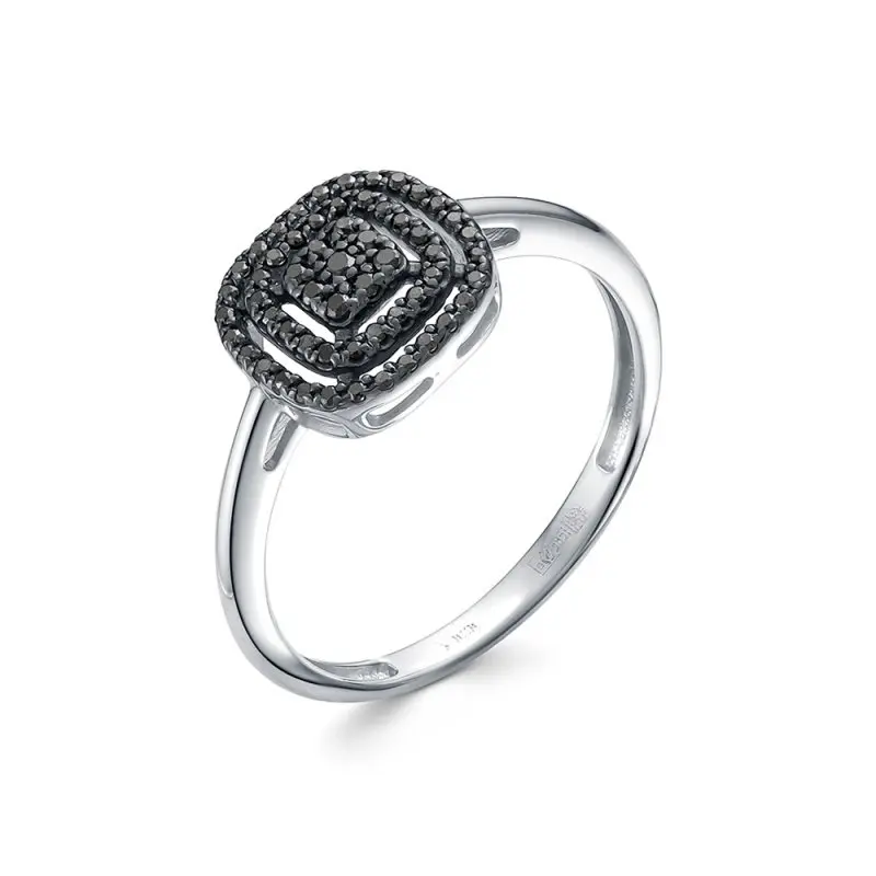 Кольцо декоративное из белого золота