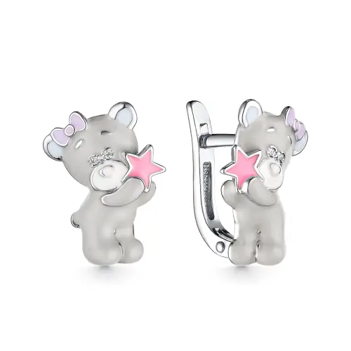 Серьги детские из серебра
