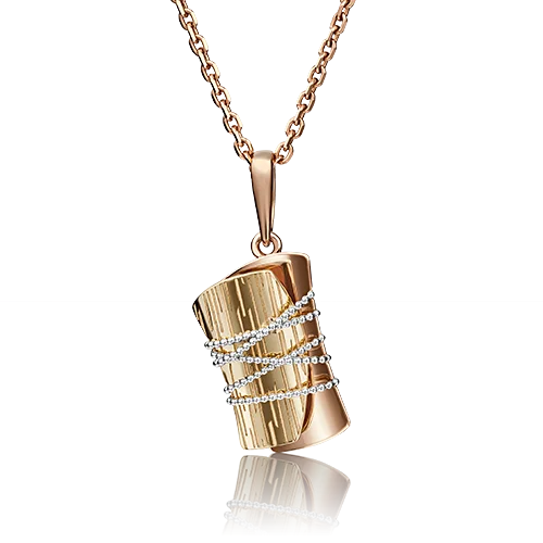 Подвеска декоративная из красного золота вид 1