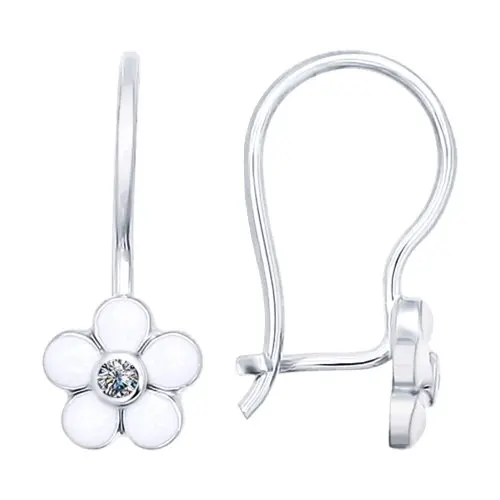 Серьги детские из серебра