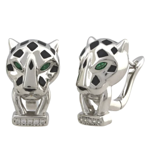 Серьги с английским замком из серебра