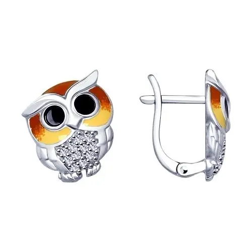 Серьги детские из серебра