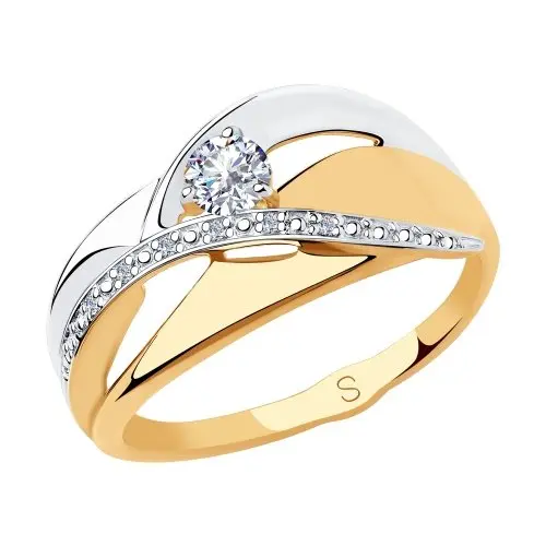 Кольцо декоративное из красного золота