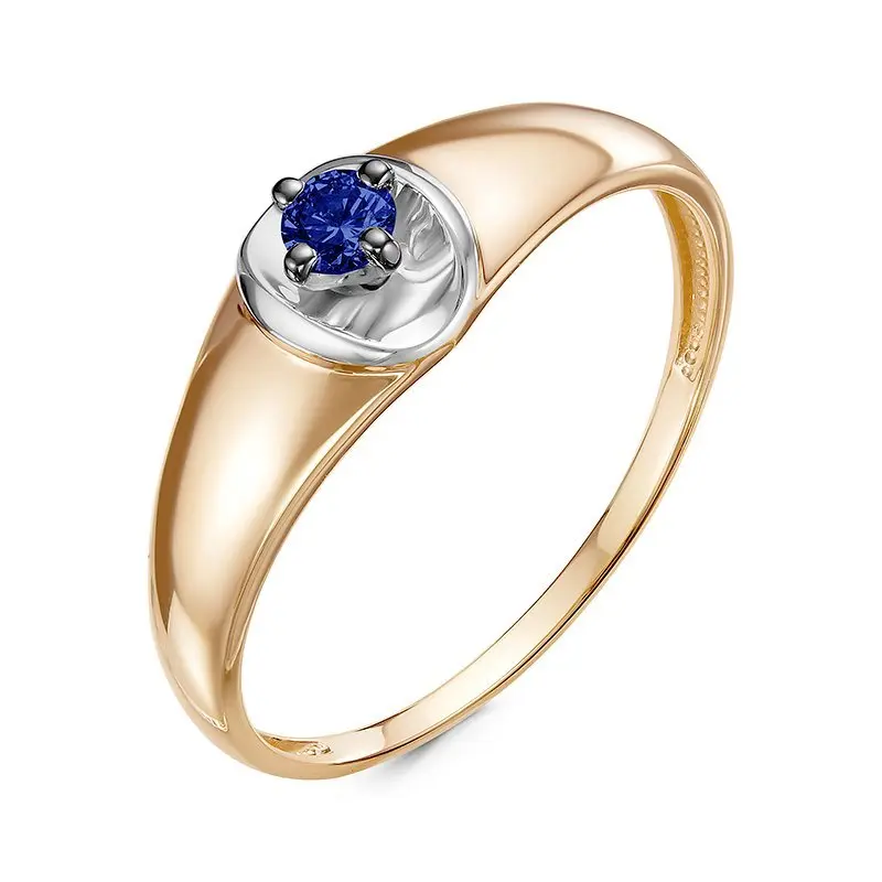 Кольцо декоративное из комбинированного золота