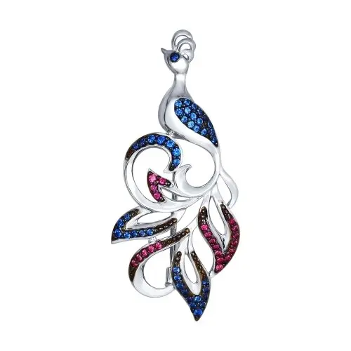 Брошь из серебра