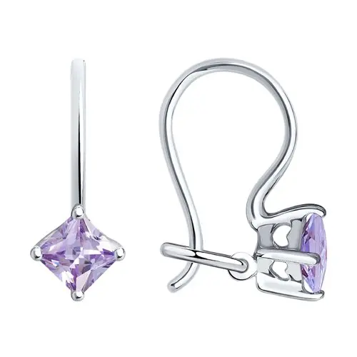 Серьги детские из серебра