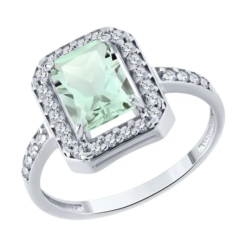 Кольцо декоративное из серебра