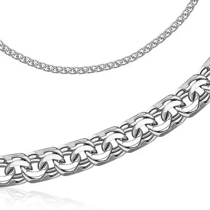 Цепь из белого золота