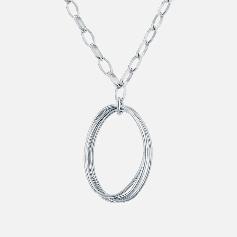 Цепь колье из серебра