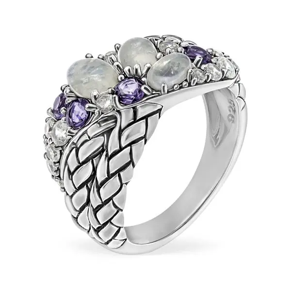 Кольцо декоративное из серебра