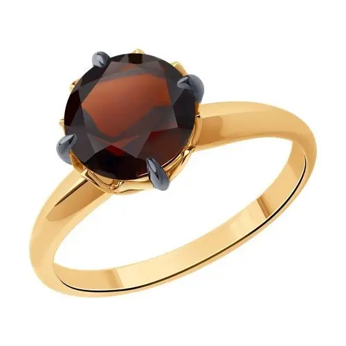 Кольцо декоративное из красного золота