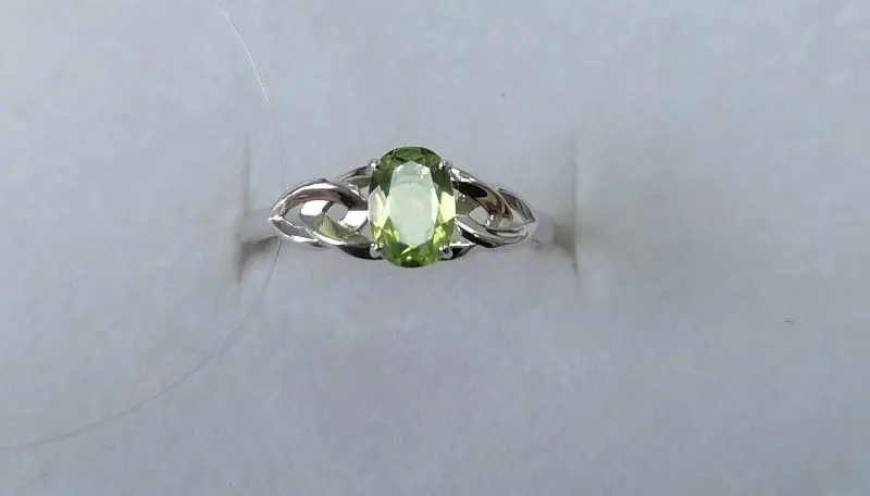 Кольцо декоративное из серебра