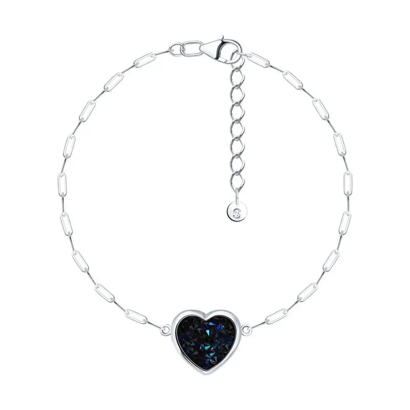 Браслет декоративный из серебра