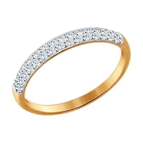 Кольцо декоративное из комбинированного золота вид 1