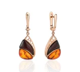 Серьги подвесные из серебра