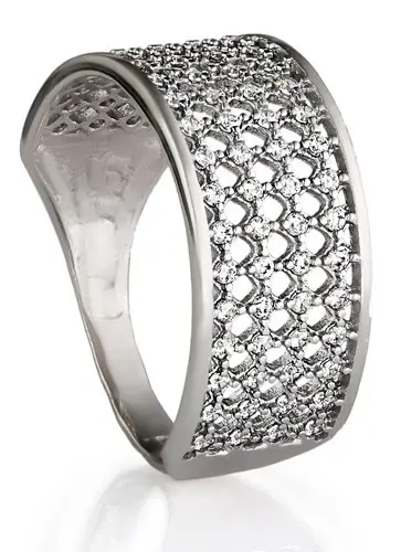 Кольцо декоративное из серебра