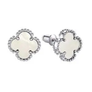 Серьги пуссеты из серебра