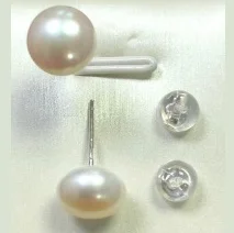 Серьги пуссеты из серебра