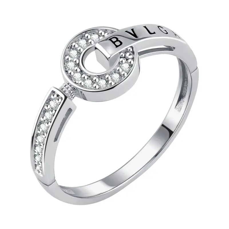 Кольцо декоративное из серебра