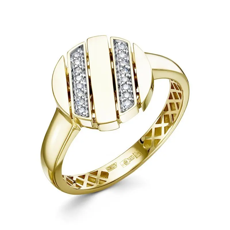 Кольцо декоративное из желтого золота