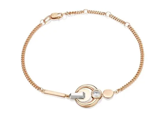 Браслет декоративный из комбинированного золота