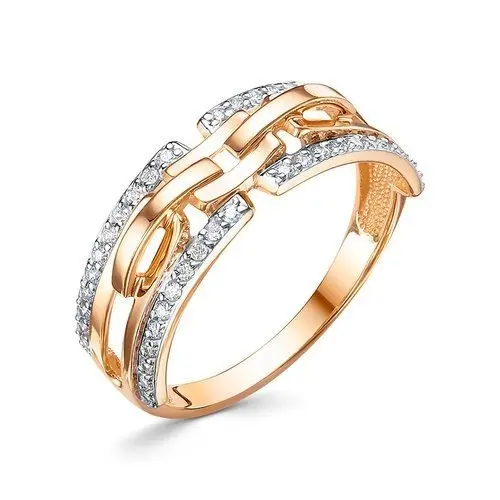 Кольцо декоративное из красного золота