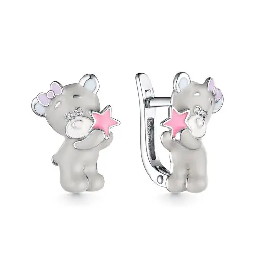 Серьги детские из серебра