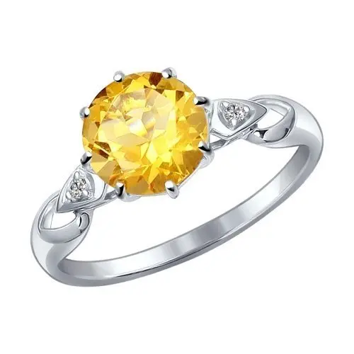 Кольцо декоративное из серебра