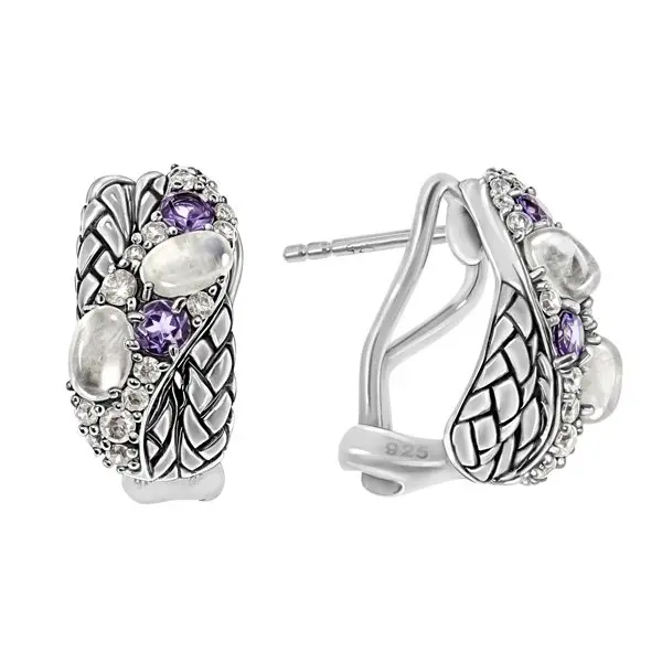 Серьги с английским замком из серебра