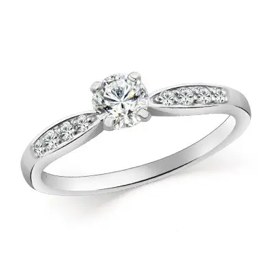 Кольцо декоративное из серебра