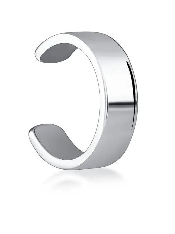 Серьги каффы из серебра