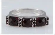 Кольцо декоративное из серебра