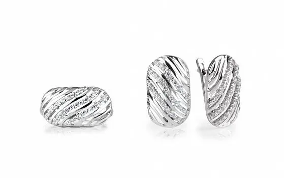 Кольцо декоративное из серебра