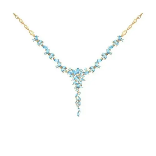 Цепь колье из красного золота