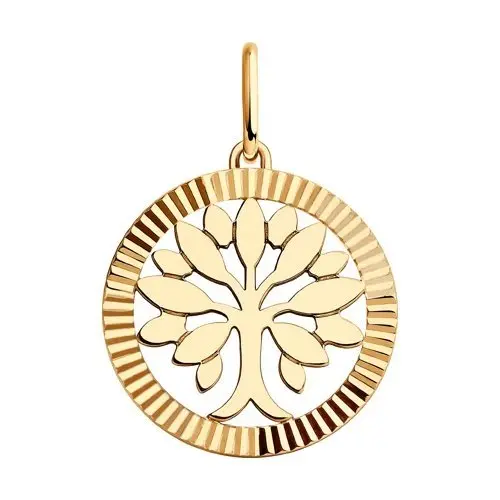 Подвеска декоративная из красного золота