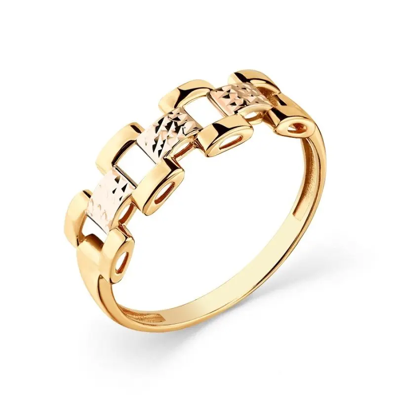 Кольцо декоративное из красного золота