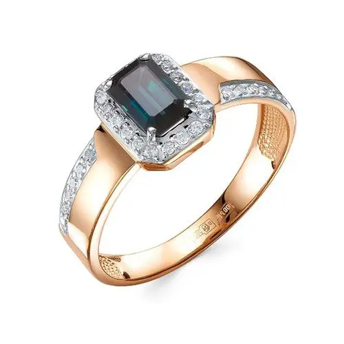 Кольцо декоративное из белого золота