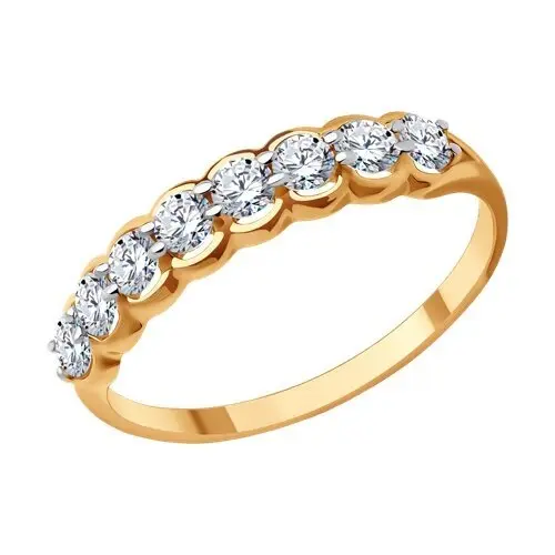 Кольцо декоративное из красного золота