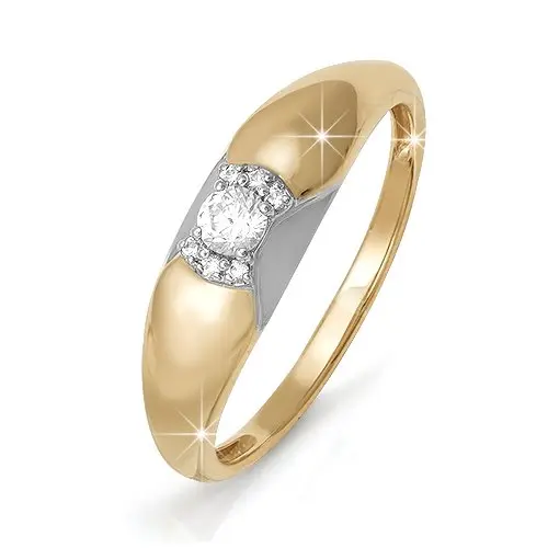 Кольцо декоративное из красного золота