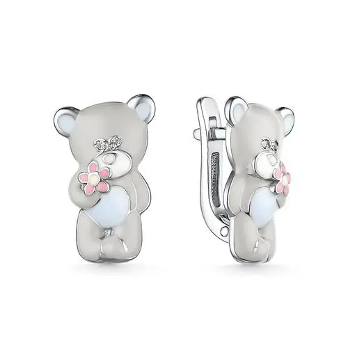 Серьги детские из серебра