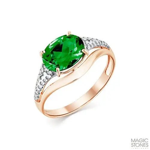 Кольцо декоративное из красного золота